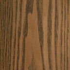 Franklin Round Wood Pedestal Side End Table Grey and Dark Brown