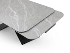 ESF Furniture - 9422 Dining Table Two 16'' Extensions in Dark Grey - 9422TABLE