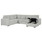 Devonshire Sleeper Sectional Sofa Storage Chaise Camel