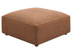 Jennifer Square Upholstered Ottoman Terracotta