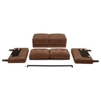 Bowen II Fabric Upholstered Track Arm Loveseat Rust