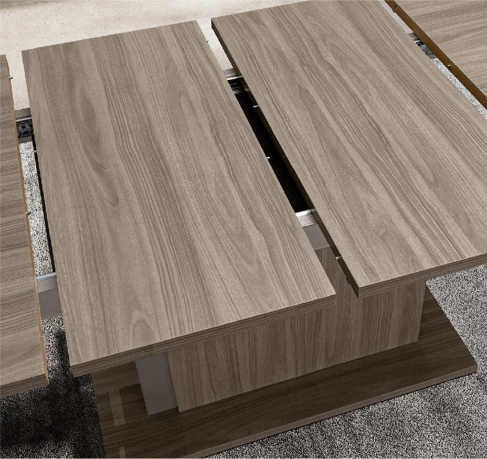 ESF Furniture - Volare 13 Piece Dining Room Set in Grey - VOLARETABLEGREY-13SET