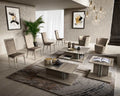 ESF Furniture - Volare Dining Table w/Exten in Grey - VOLARETABLEGREY