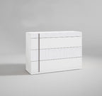 ESF Furniture - Helen Single Dresser in White Matt - HELLENSINGDRESSER