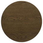 Kessler Round Sculptural Wood Coffee Table Brown