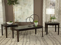 Amaro 3-piece Coffee and End Table Set Dark Brown - 736184