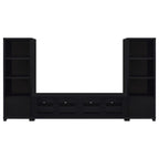 Jupiter 4-door Engineered Wood 79-inch TV Stand Black