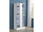 Cabra 4-door LED Curio Display Cabinet White High Gloss
