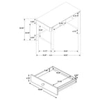Arini 2-drawer Vanity Desk Makeup Table Sand Wash