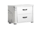 ESF Furniture - Anna 3 Piece Queen Bedroom Set in White-Grey - ANNASTATUSQS-3SET