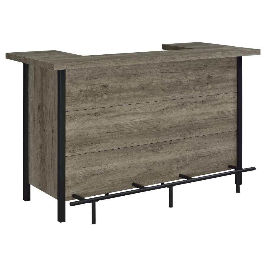Bellemore Freestanding Home Bar Wine Cabinet Grey Driftwood