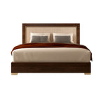 ESF Furniture - Eva 3 Piece Queen Bedroom Set in Rich Tobacco Walnut - EVAQSBED-3SET