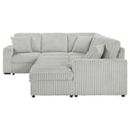 Devonshire Sleeper Sectional Sofa Storage Chaise Camel