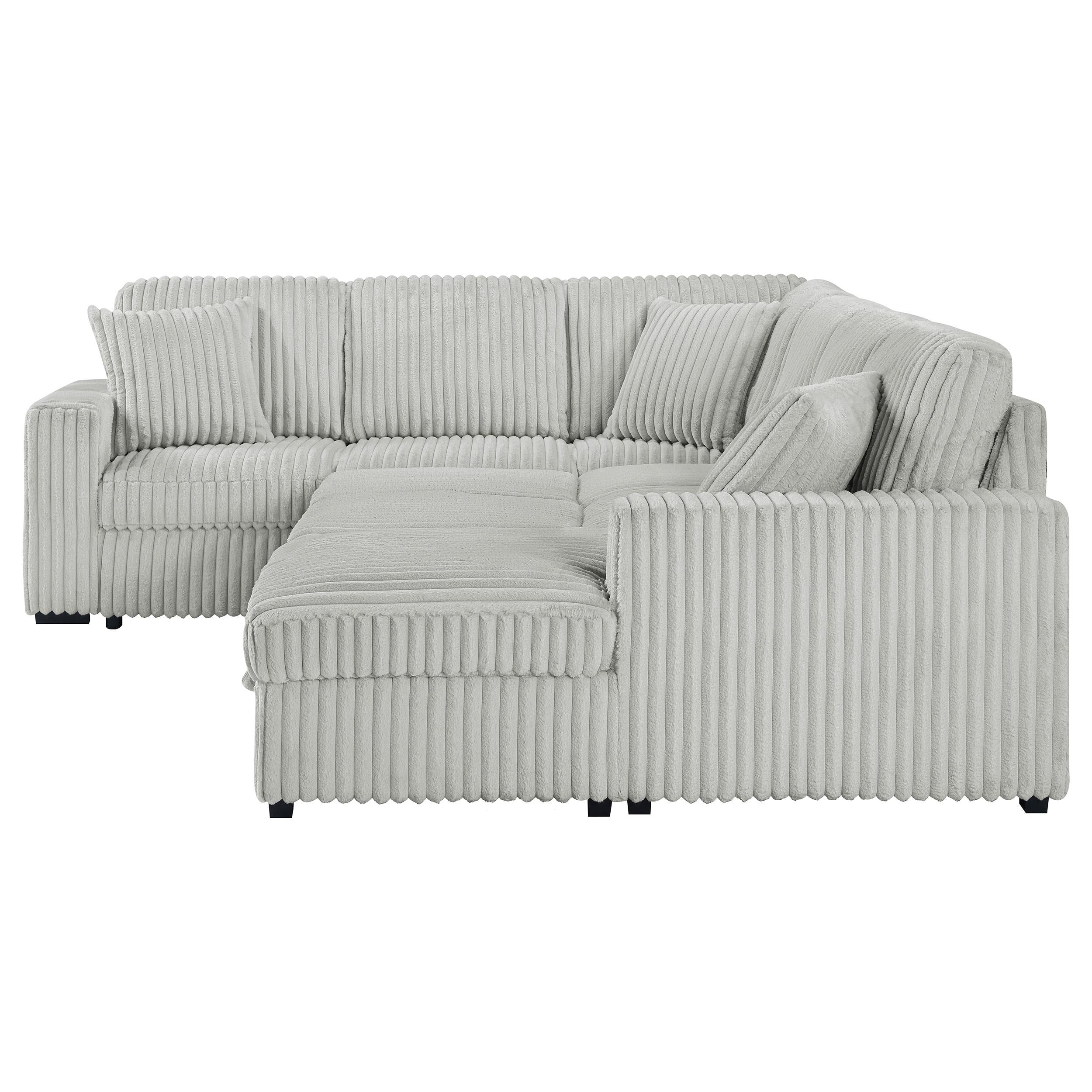 Devonshire Sleeper Sectional Sofa Storage Chaise Camel