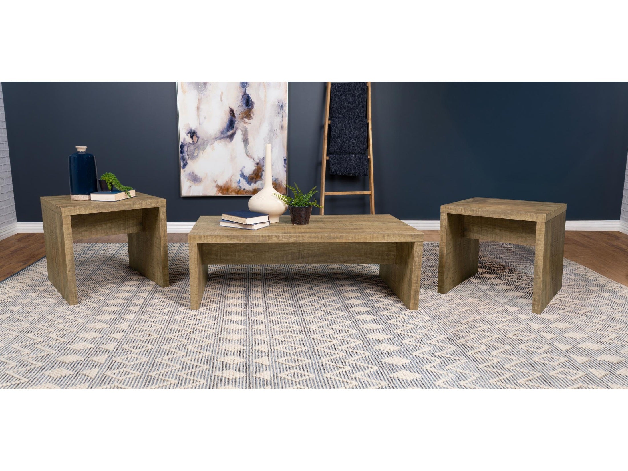 Lynette Rectangular Engineered Wood Coffee Table Mango