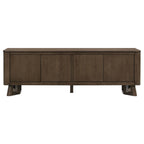 Trotter 71-inch 4-Door Wood TV Stand Media Console Brown