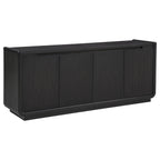 Leandro 72-inch 4-door TV Stand Media Console Burnished Black