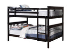 Chapman Wood Twin Over Twin Bunk Bed with Mattress White