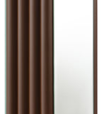 Elena 67-inch Square Tapered Mirrored Floor Lamp Brown
