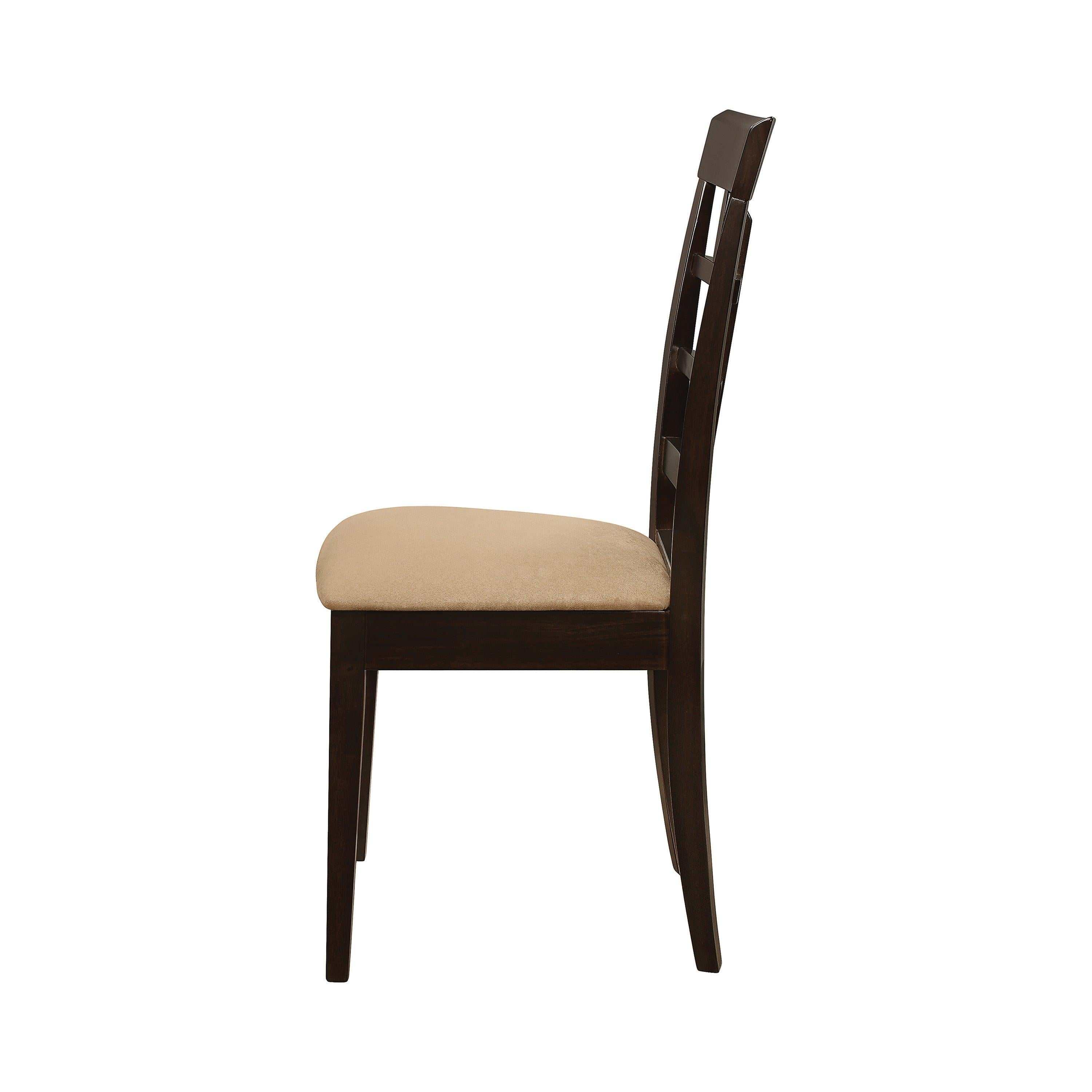 Gabriel Lattice Back Dining Side Chair Cappuccino (Set of 2)