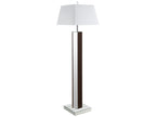 Elena 67-inch Square Tapered Mirrored Floor Lamp Brown
