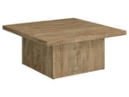 Devar Square Engineered Wood Coffee Table Mango Brown
