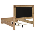 Leanne 4-piece Eastern King Bedroom Set Light Oak