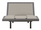 Negan Full Adjustable Bed Base Grey and Black