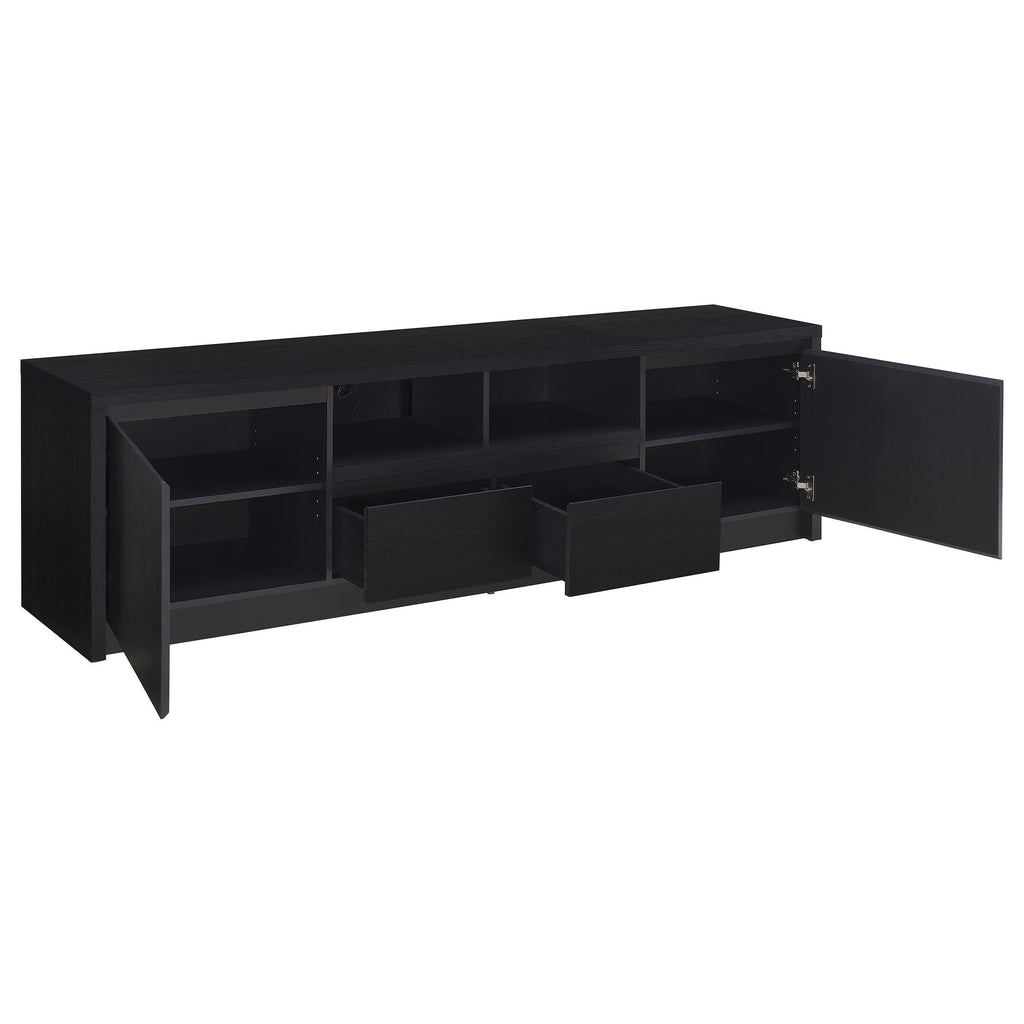 Winfield 60-inch 2-door TV Stand Media Console Black