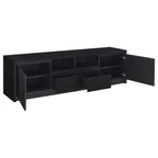 Winfield 60-inch 2-door TV Stand Media Console Black