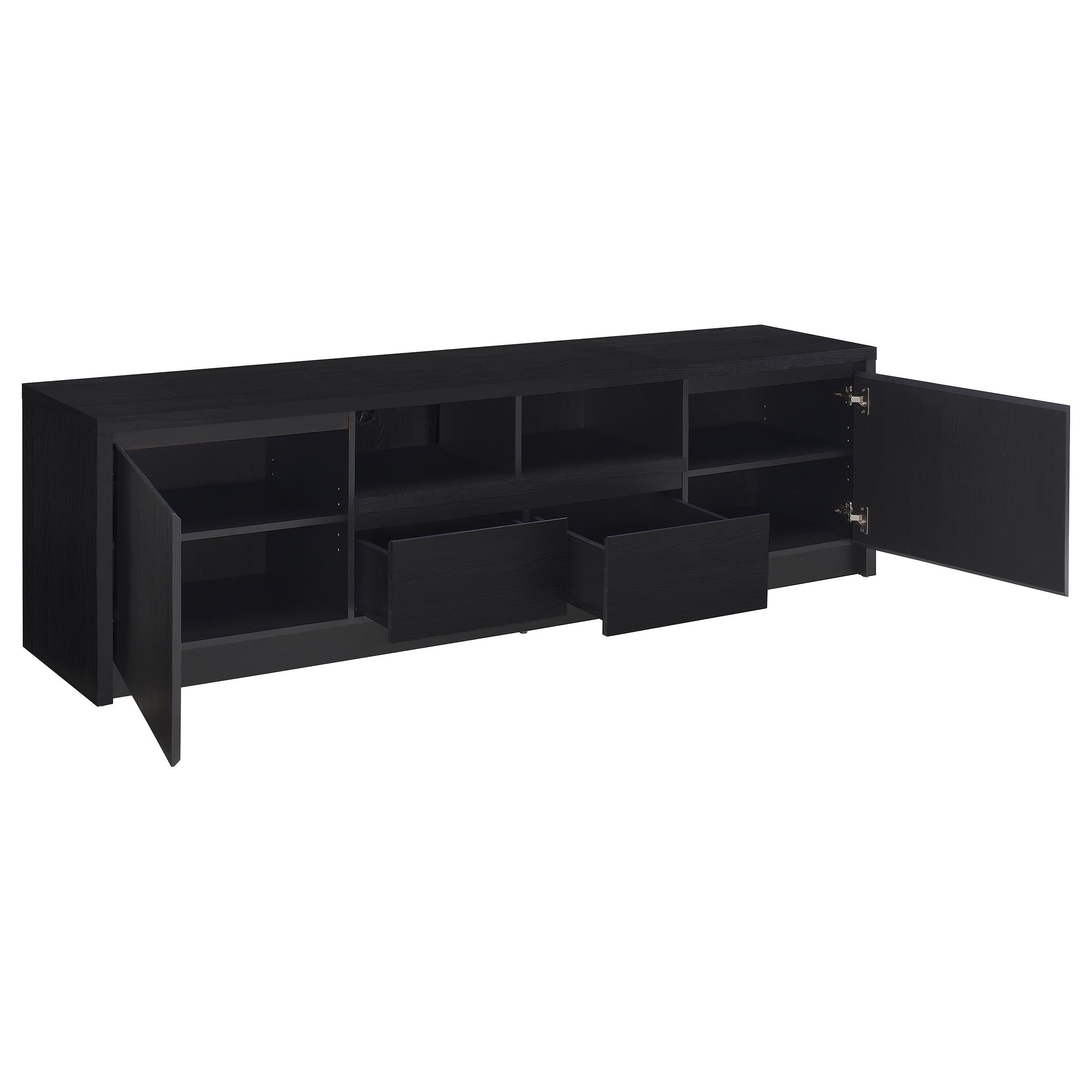 Winfield 60-inch 2-door TV Stand Media Console Black