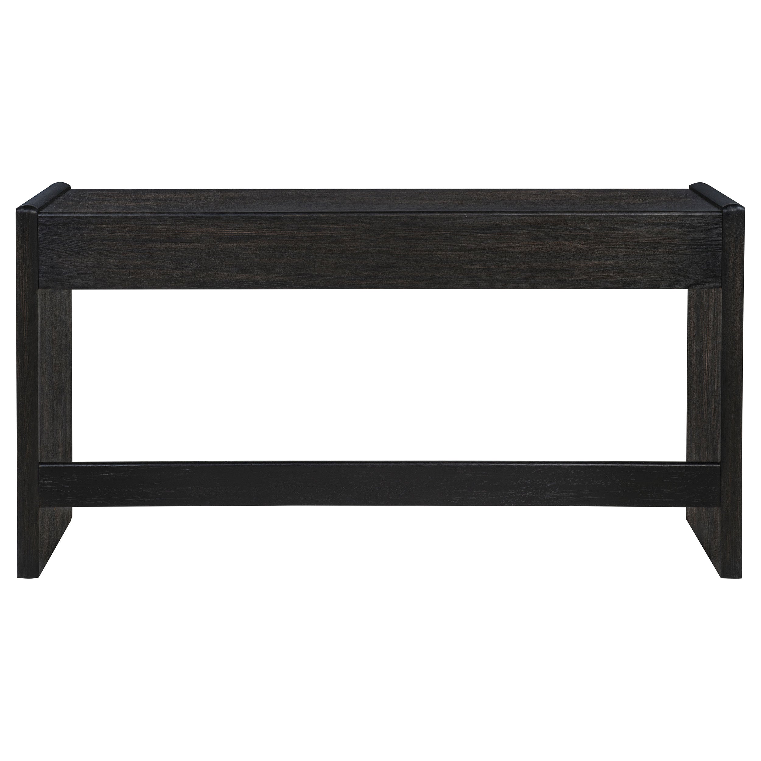 Leandro 2-drawer Home Office Writing Desk Burnished Black