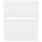 Flora 2-drawer Vanity Set with LED Mirror White High Gloss