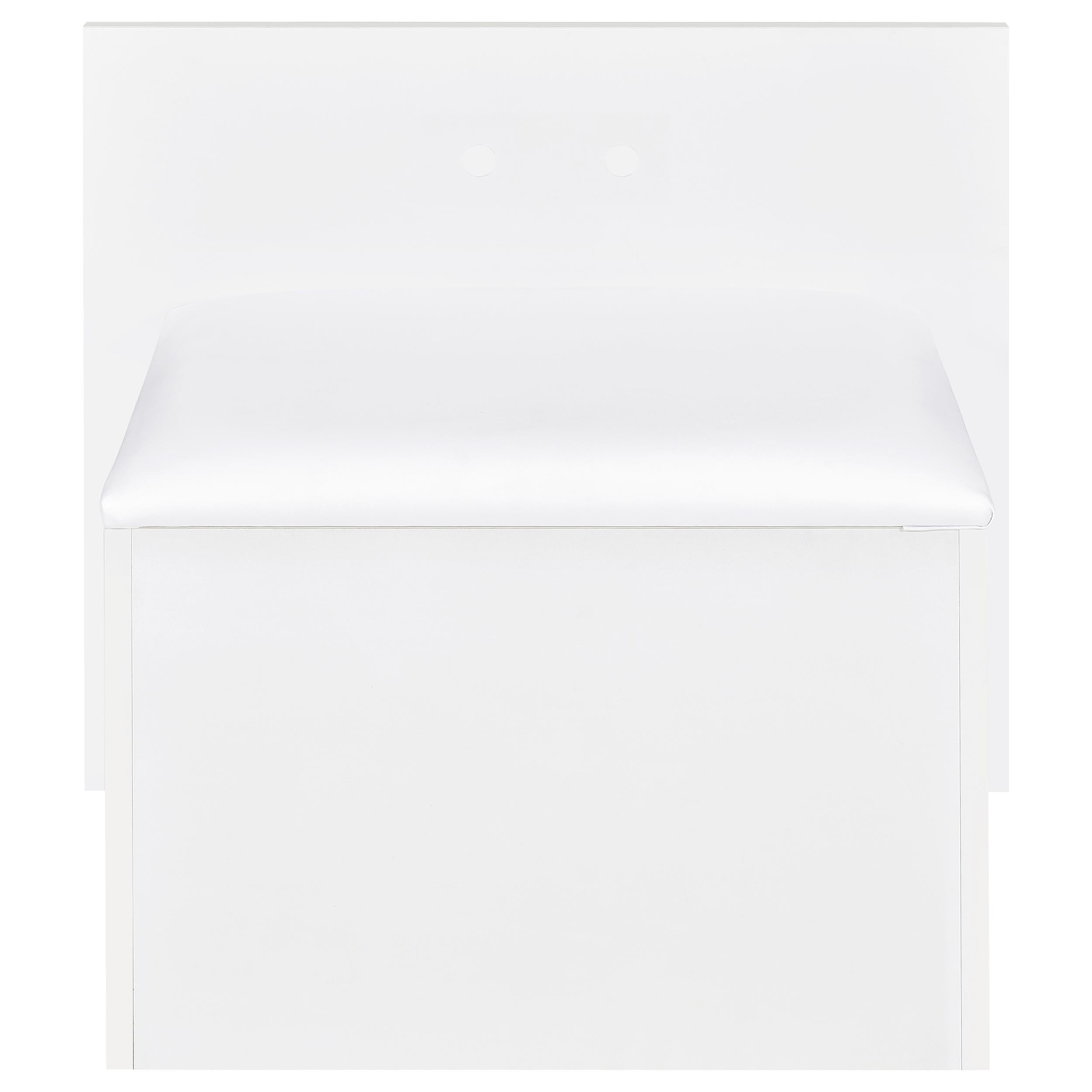 Flora 2-drawer Vanity Set with LED Mirror White High Gloss