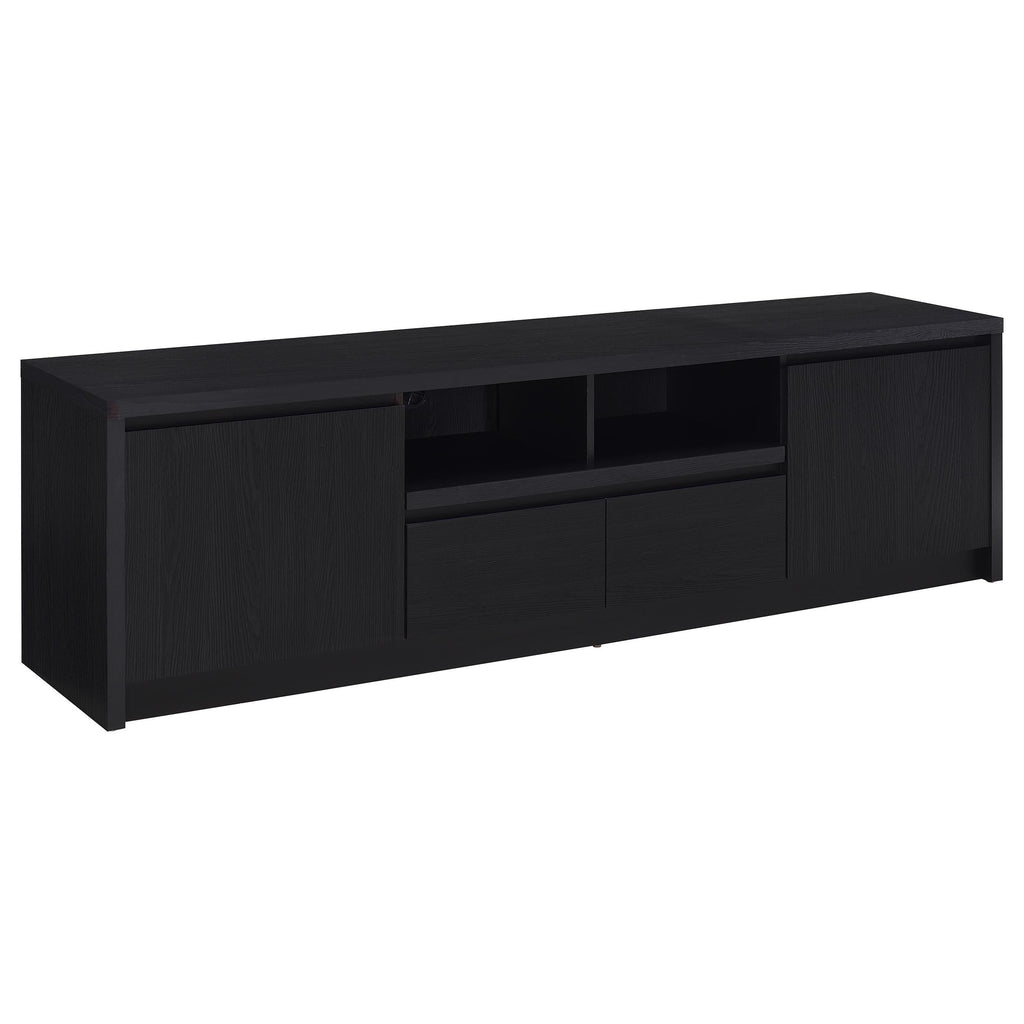 Winfield 60-inch 2-door TV Stand Media Console Black