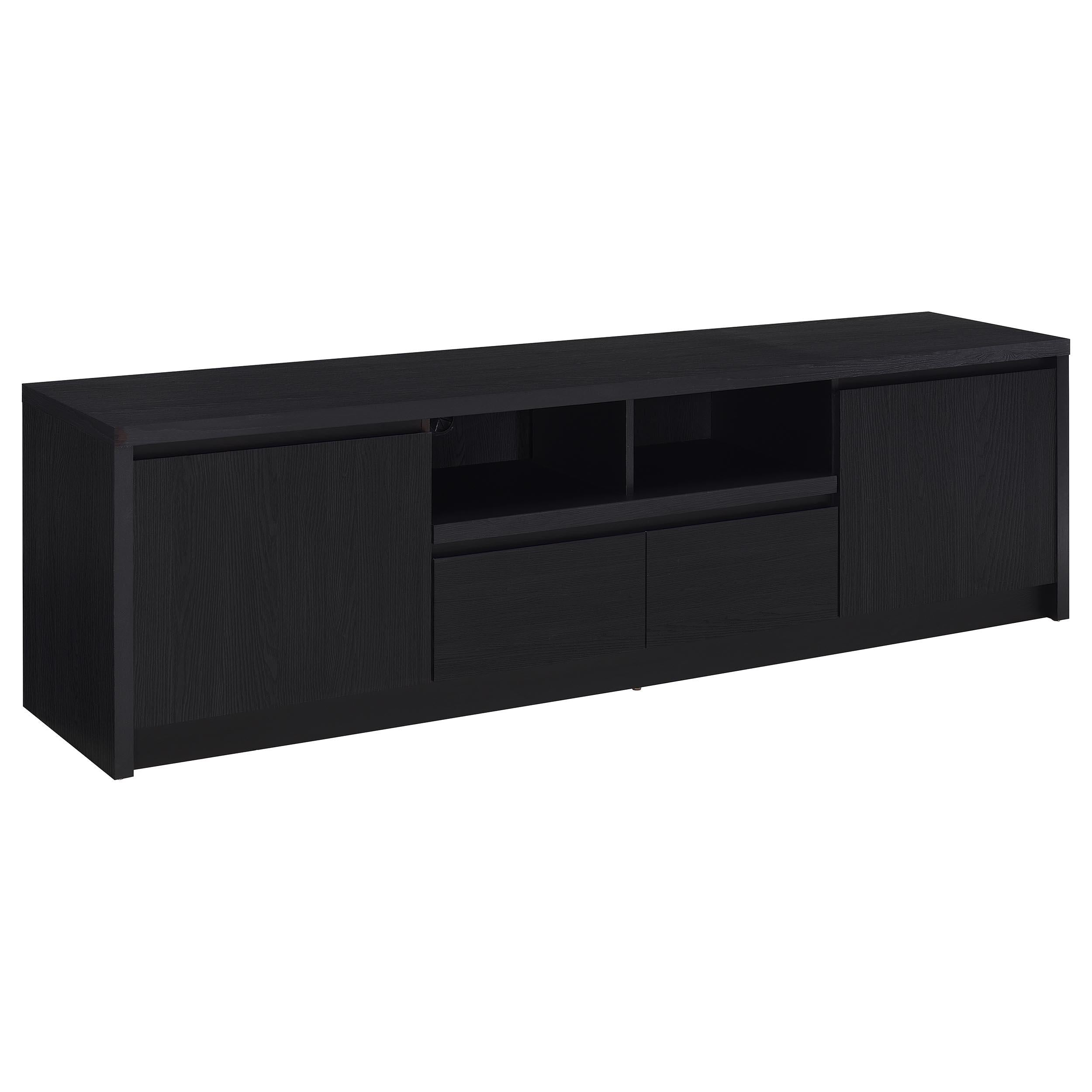 Winfield 60-inch 2-door TV Stand Media Console Black