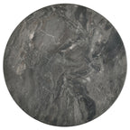 Bradley Round SmartTop End Side Table Smokey Grey and Dark Brown