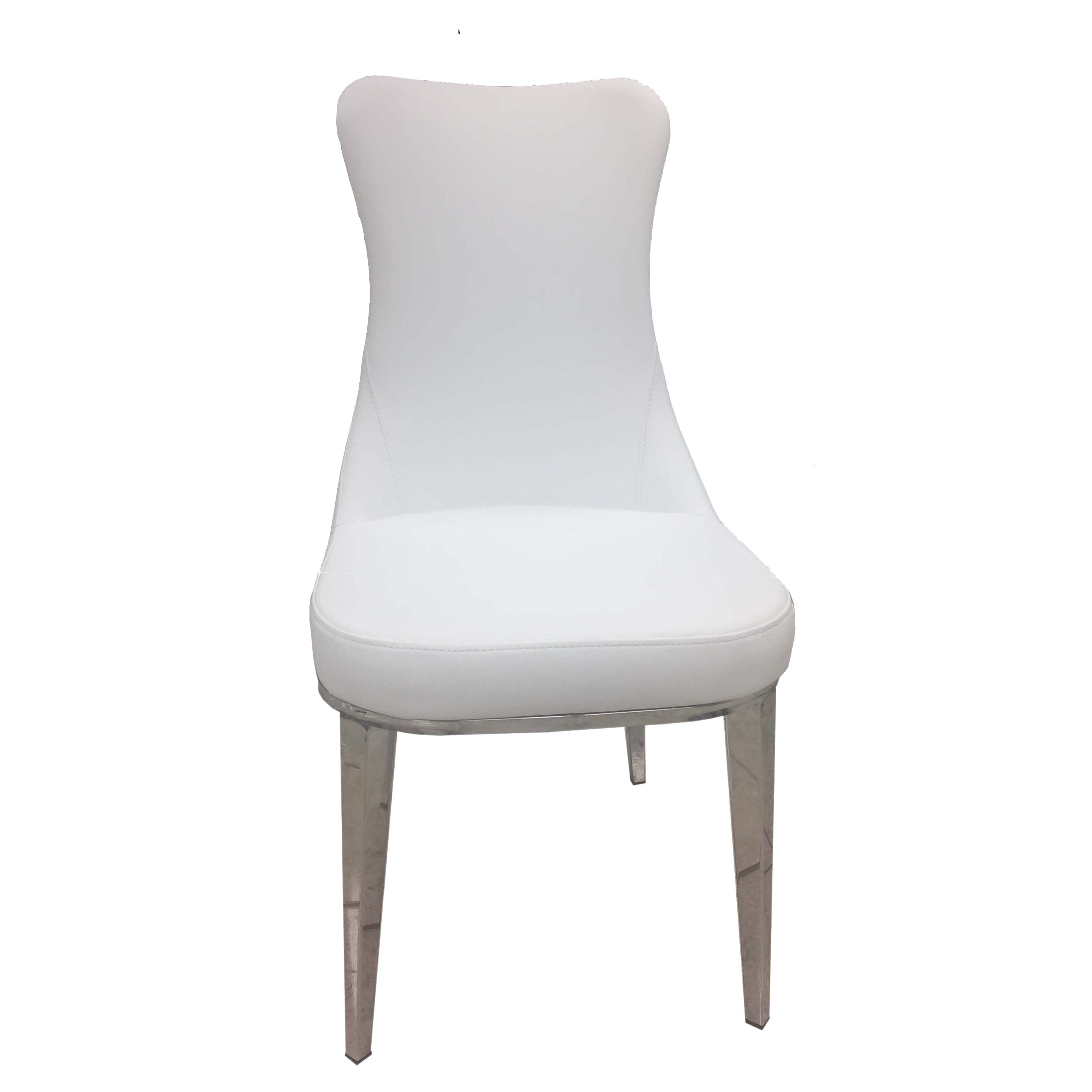 ESF Furniture - 992 Dining Table 5 Piece Dining Room Set in White - 992DININGTABLE-5SET