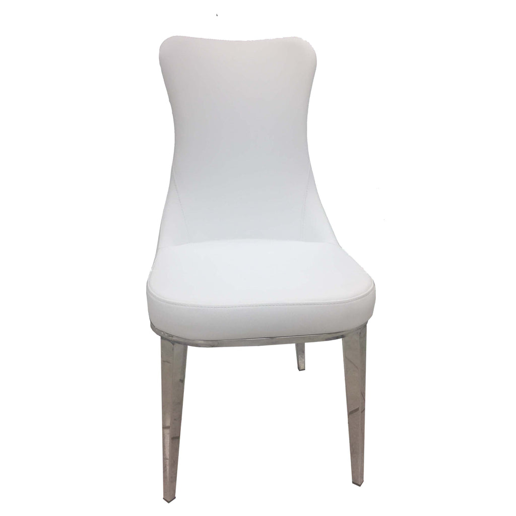 ESF Furniture - 992 Dining Table 3 Piece Dining Room Set in White - 992DININGTABLE-3SET