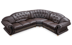 ESF Furniture - Apolo Sectional in Brown - APOLOSECT-RIGHTBROWN