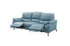 ESF Furniture - 2934 Living Room 3 Piece Living w/Electric Recliner Room Set in Blue - 29343BLUESLC-3SET