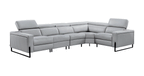 ESF Furniture - 2787 Sectional w/ recliners in Light Grey - 2787SECTIONAL