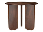 Dale Round Solid Mango Wood Side End Table Brown