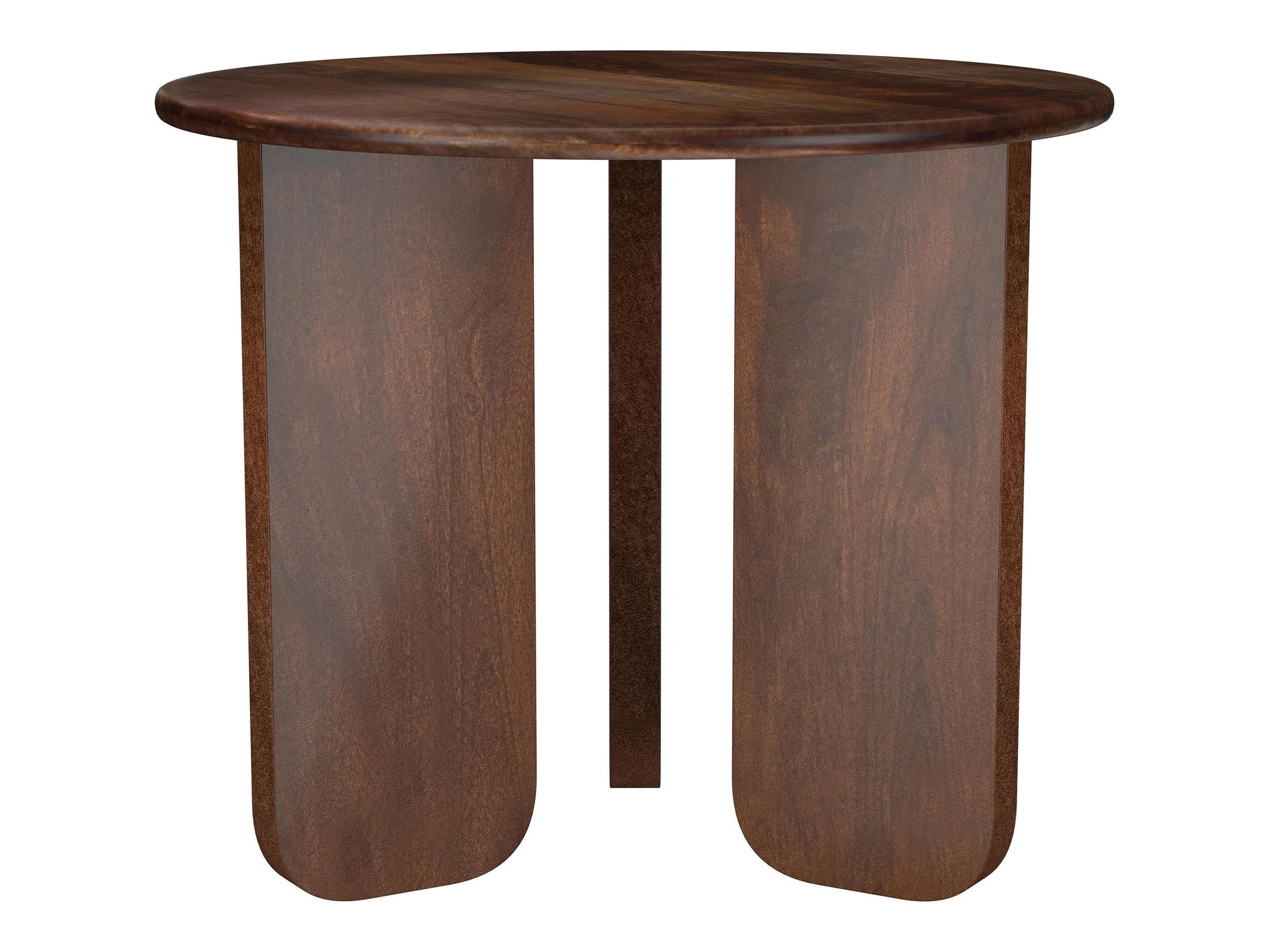 Dale Round Solid Mango Wood Coffee Table Brown