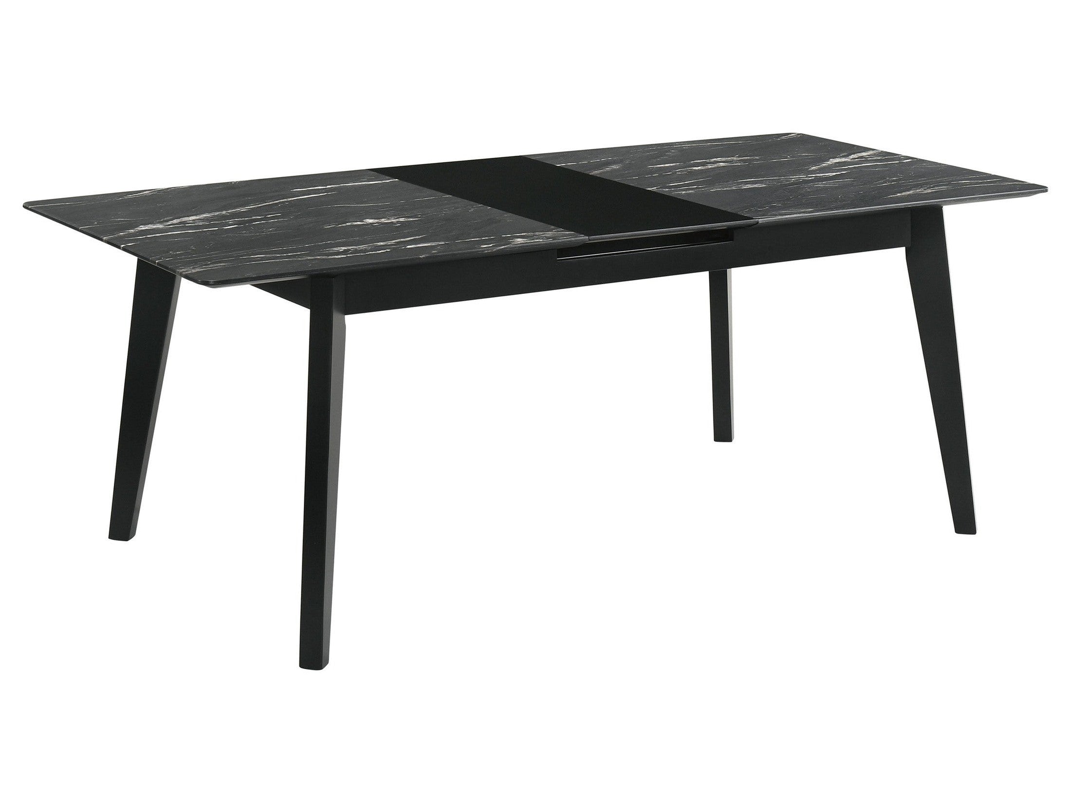 Crestmont 5-piece Extension Leaf Dining Table Set Black