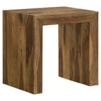 Odilia Square Solid Wood Coffee Table Auburn