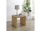 Canoga Engineered Wood Accent Side End Table Light Oak