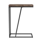 Sergio Engineered Wood C-Shaped Side Table Rustic Tobacco