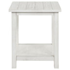 Payne Wood Coffee Table with Shelf Distressed Brown