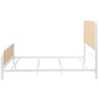 Lanewood Open Cane Webbing Metal Eastern King Bed Black